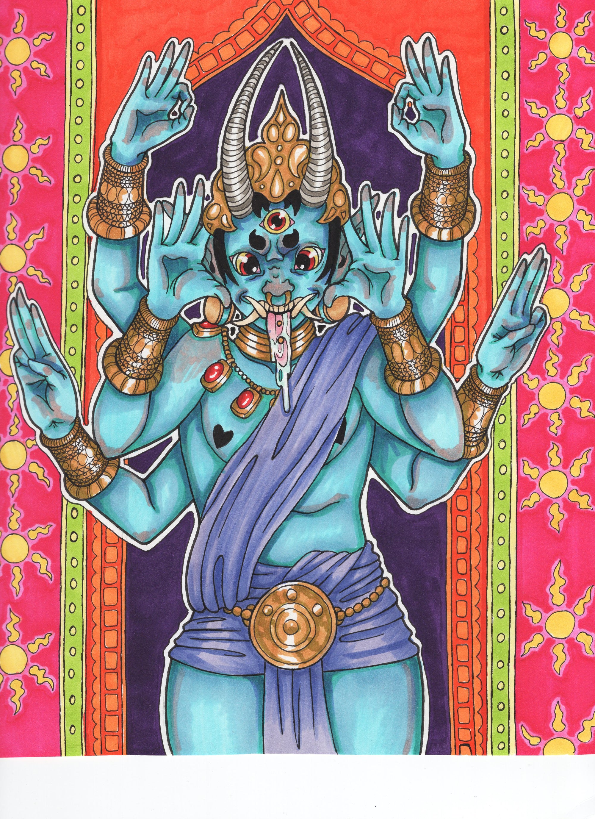 "Netisha: The Divine Mischief" Art Print